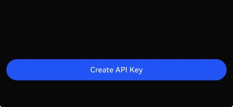 點 Create API Key